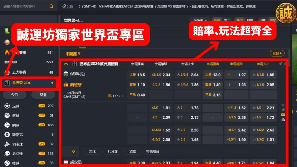 世足運彩投注